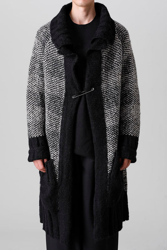 Long shawl cardigan Beige