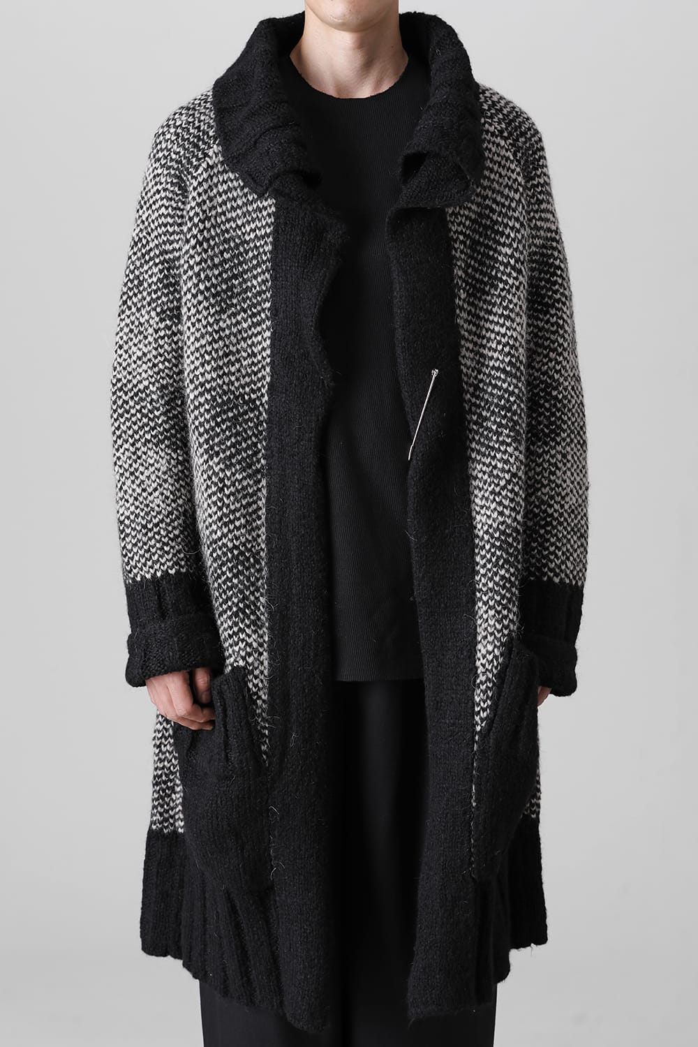 ロング ショール カーディガン Beige