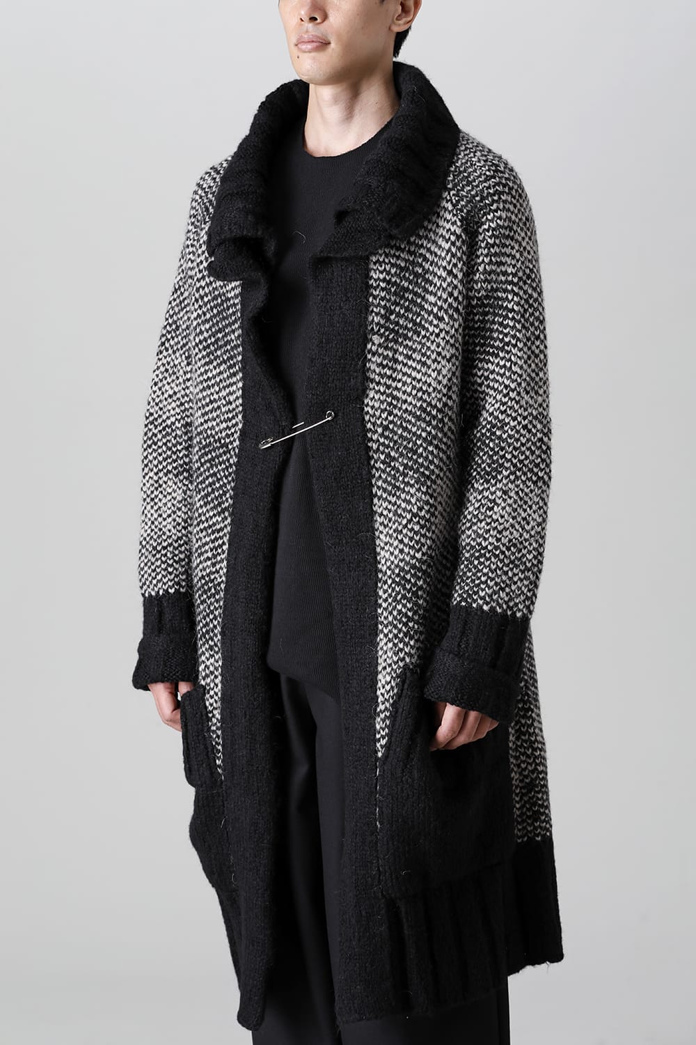 ロング ショール カーディガン Beige