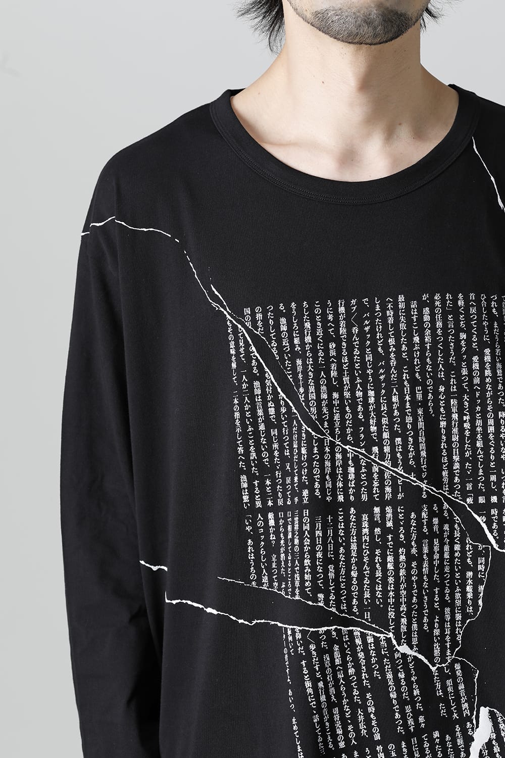 Round Jumbo Long Sleeves Tee <Ango Sakaguchi>