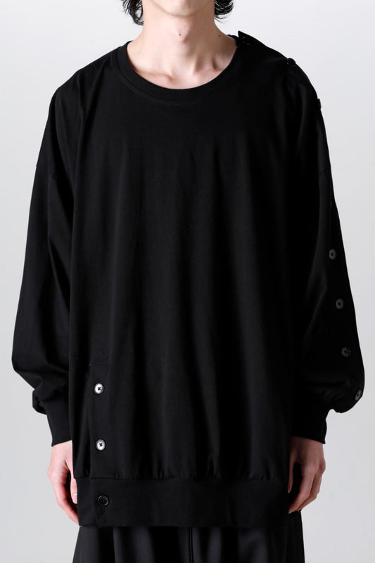 左肩開き バルーンTシャツ