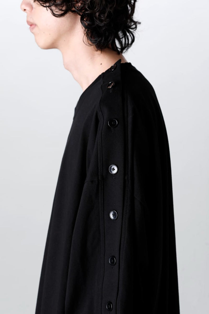 左肩開き バルーンTシャツ