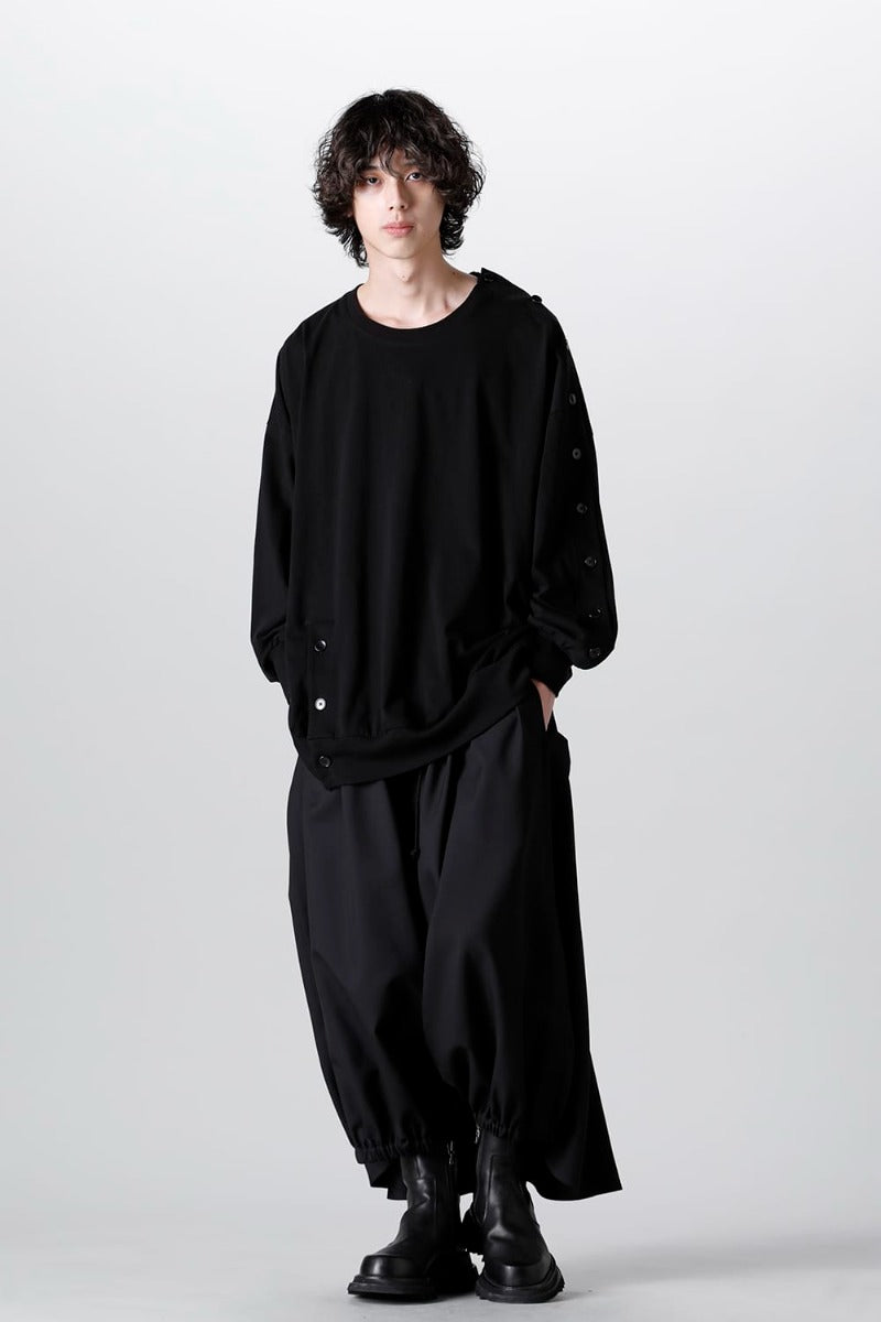 左肩開き バルーンTシャツ