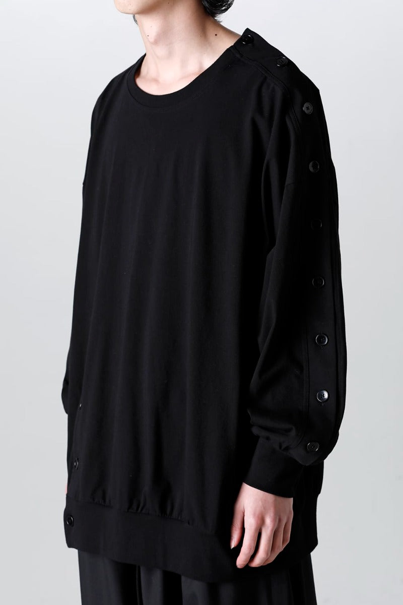 左肩開き バルーンTシャツ