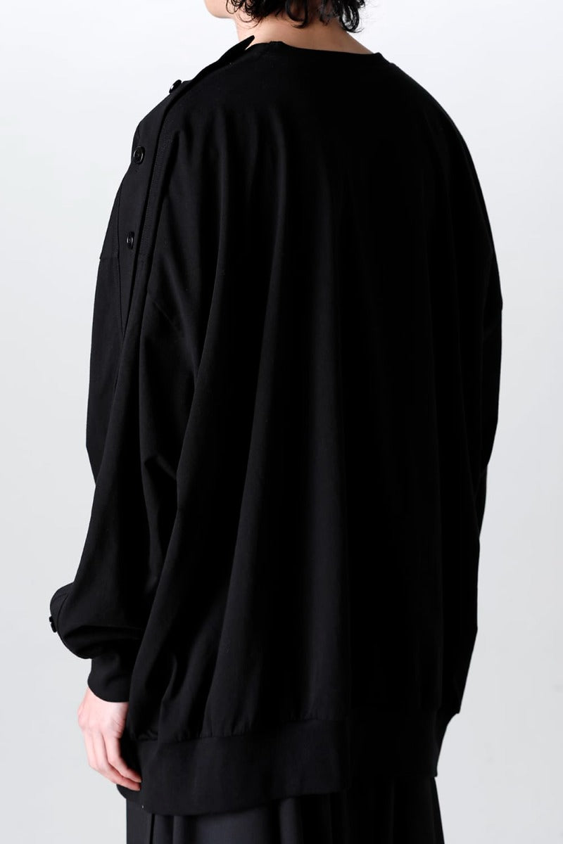 左肩開き バルーンTシャツ