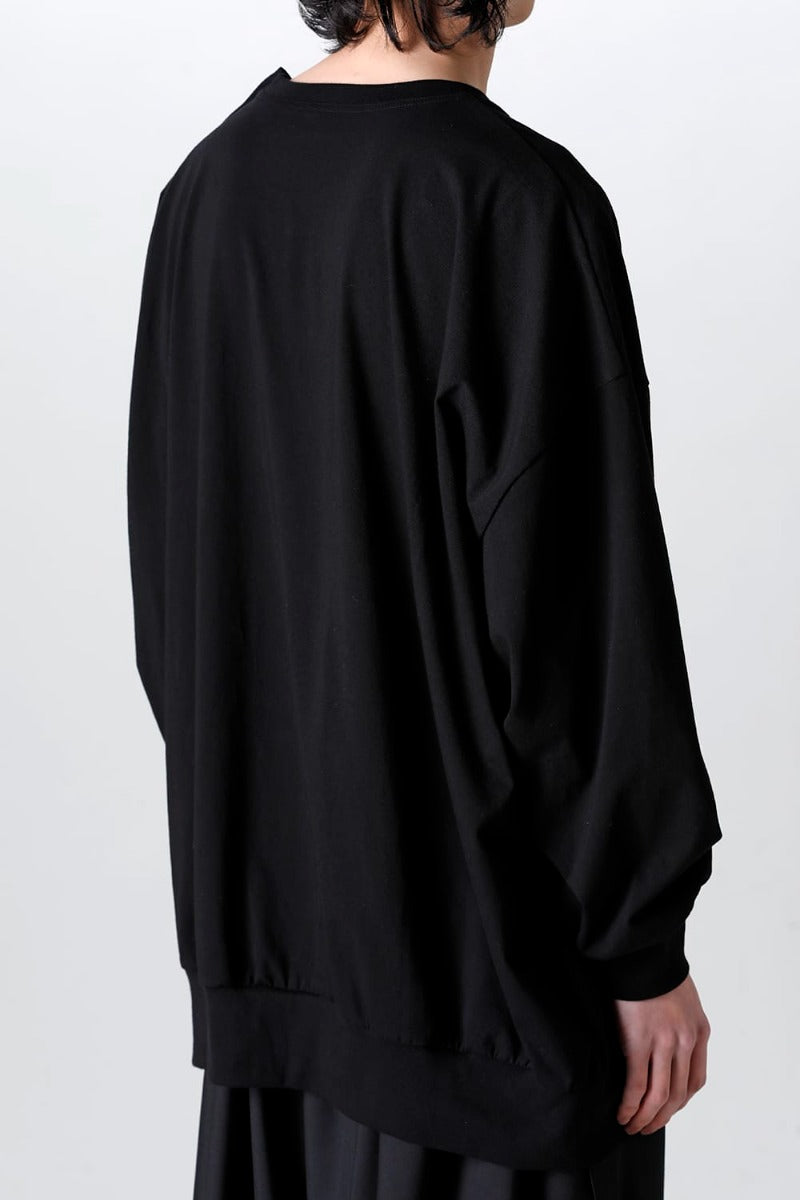 左肩開き バルーンTシャツ