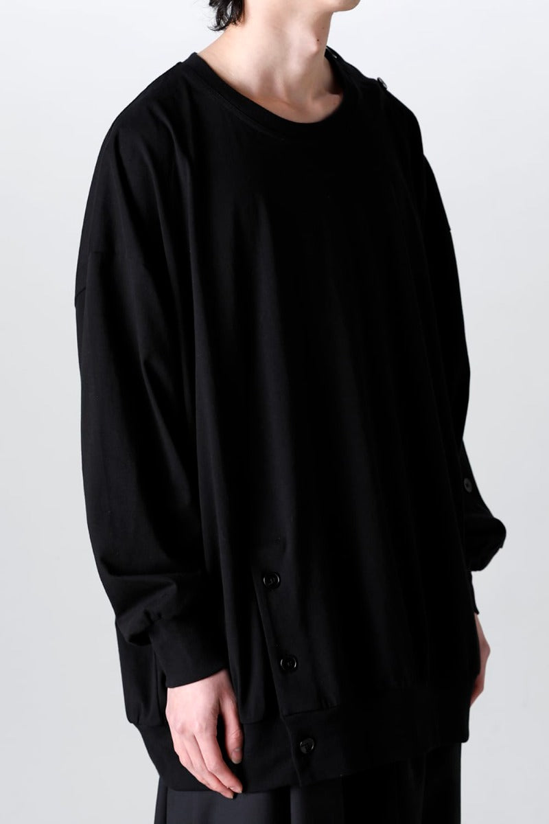 左肩開き バルーンTシャツ