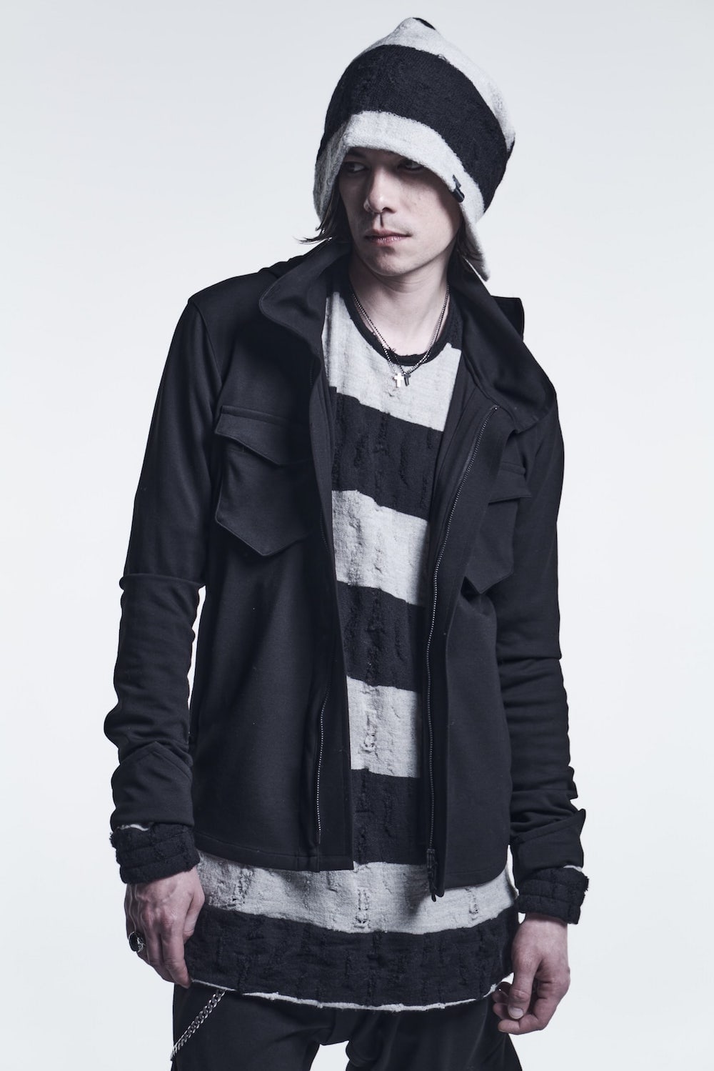 Pullover Black/White