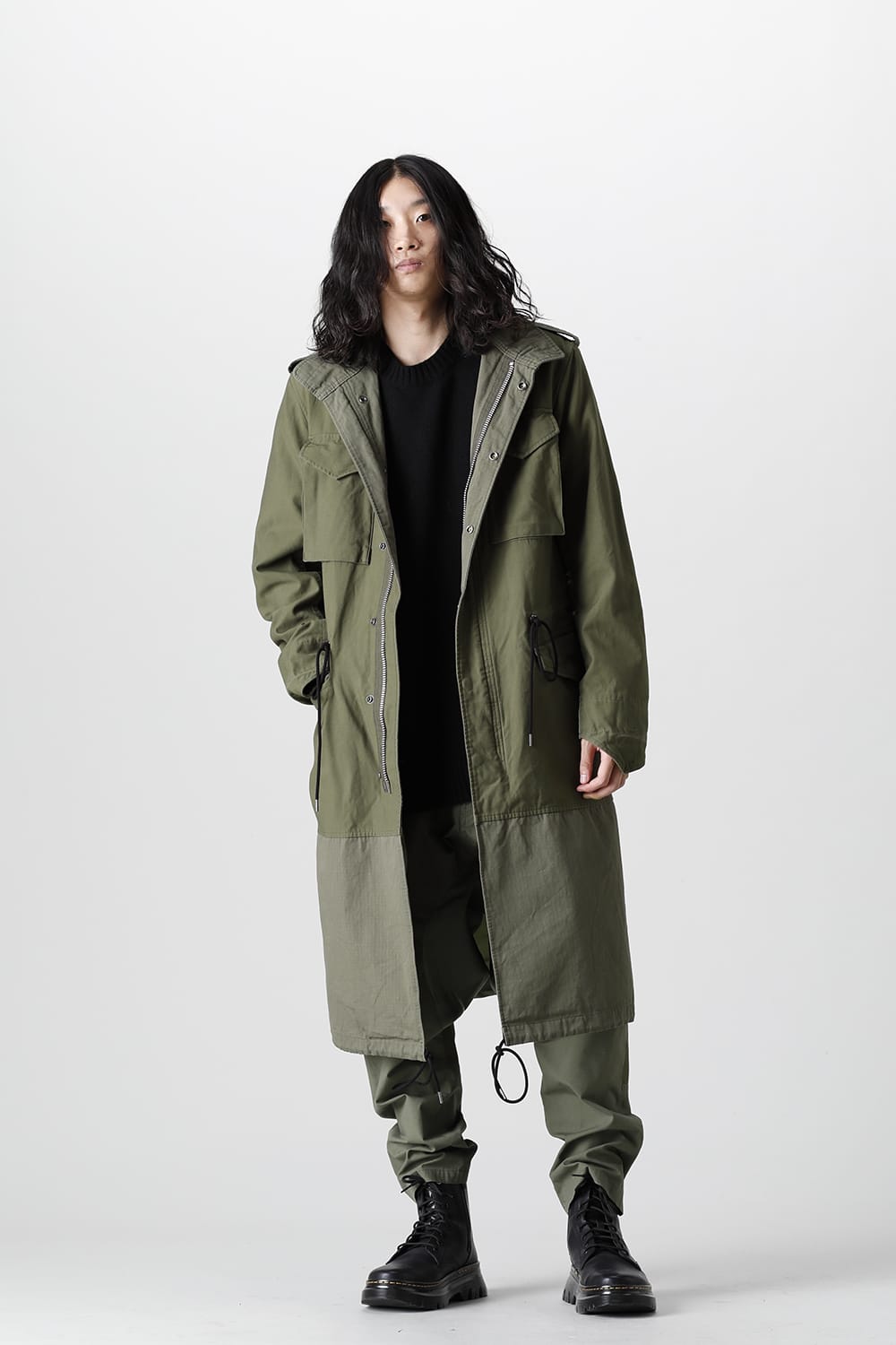 Military long coat