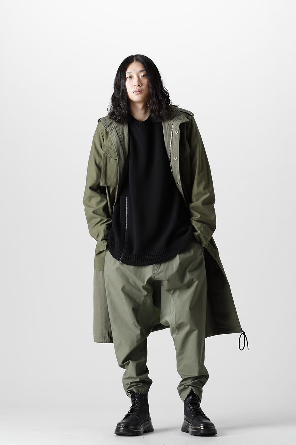Military long coat