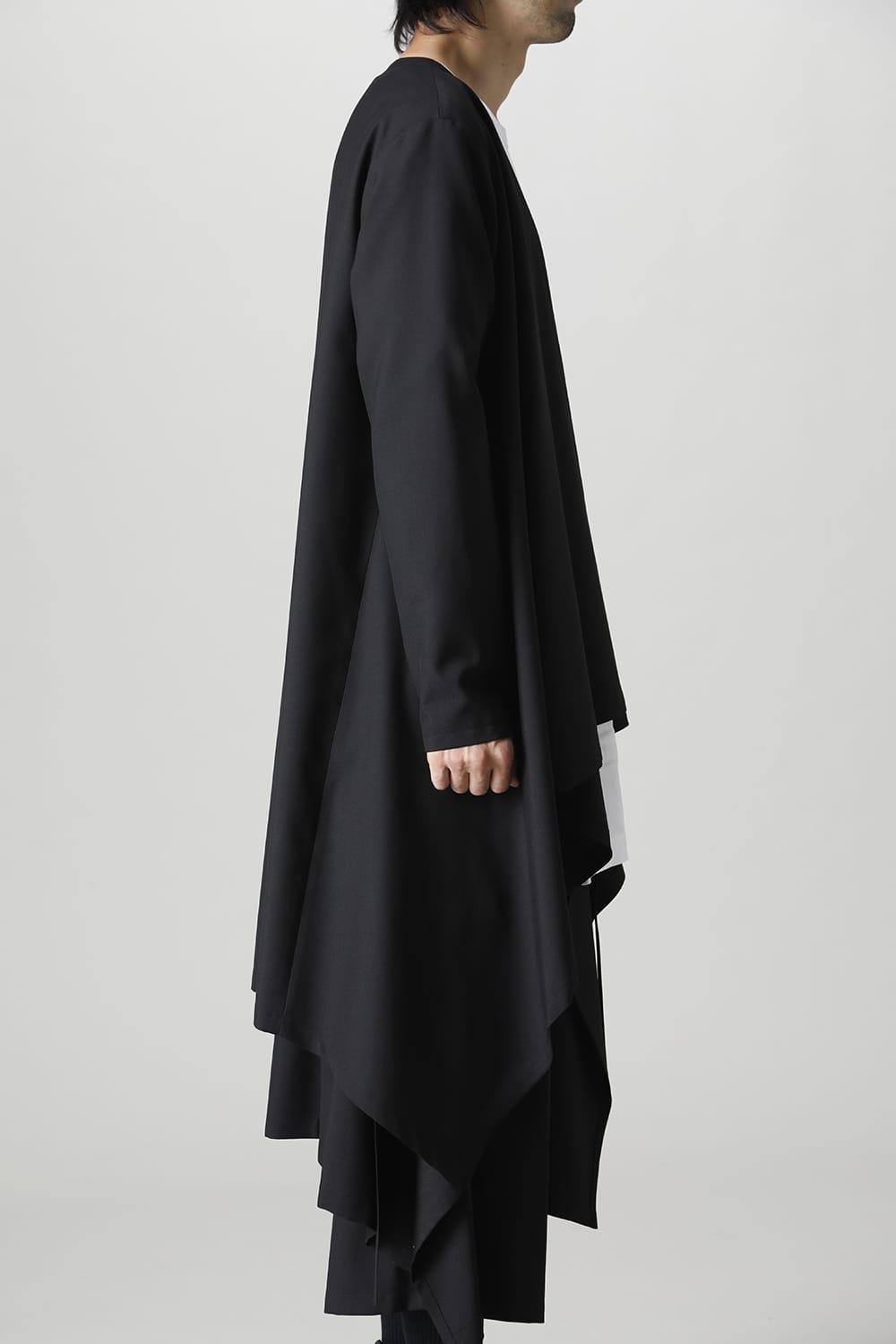 ロング丈ドレープジャケット