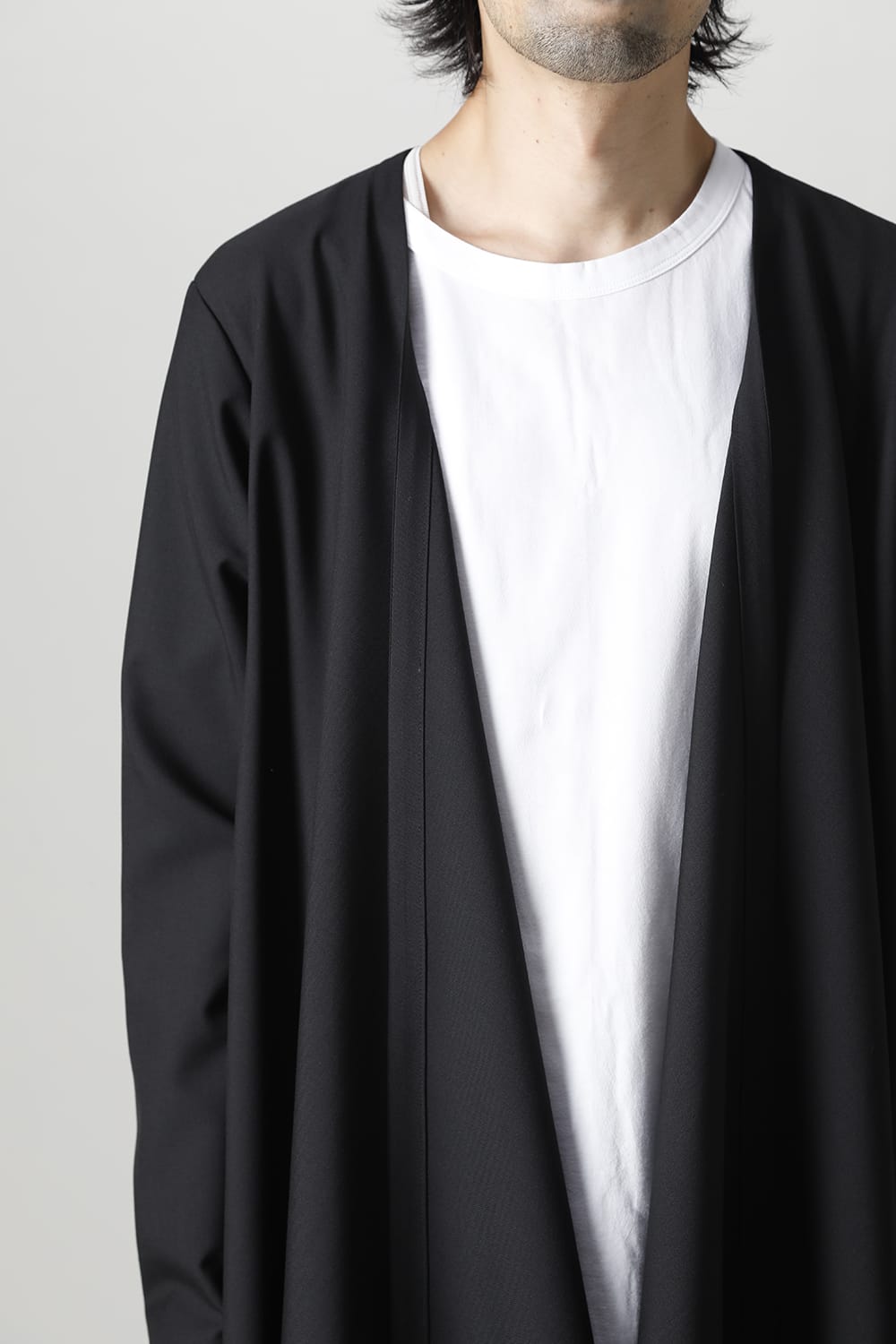 ロング丈ドレープジャケット