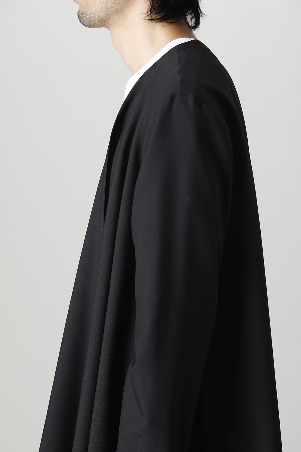 ロング丈ドレープジャケット