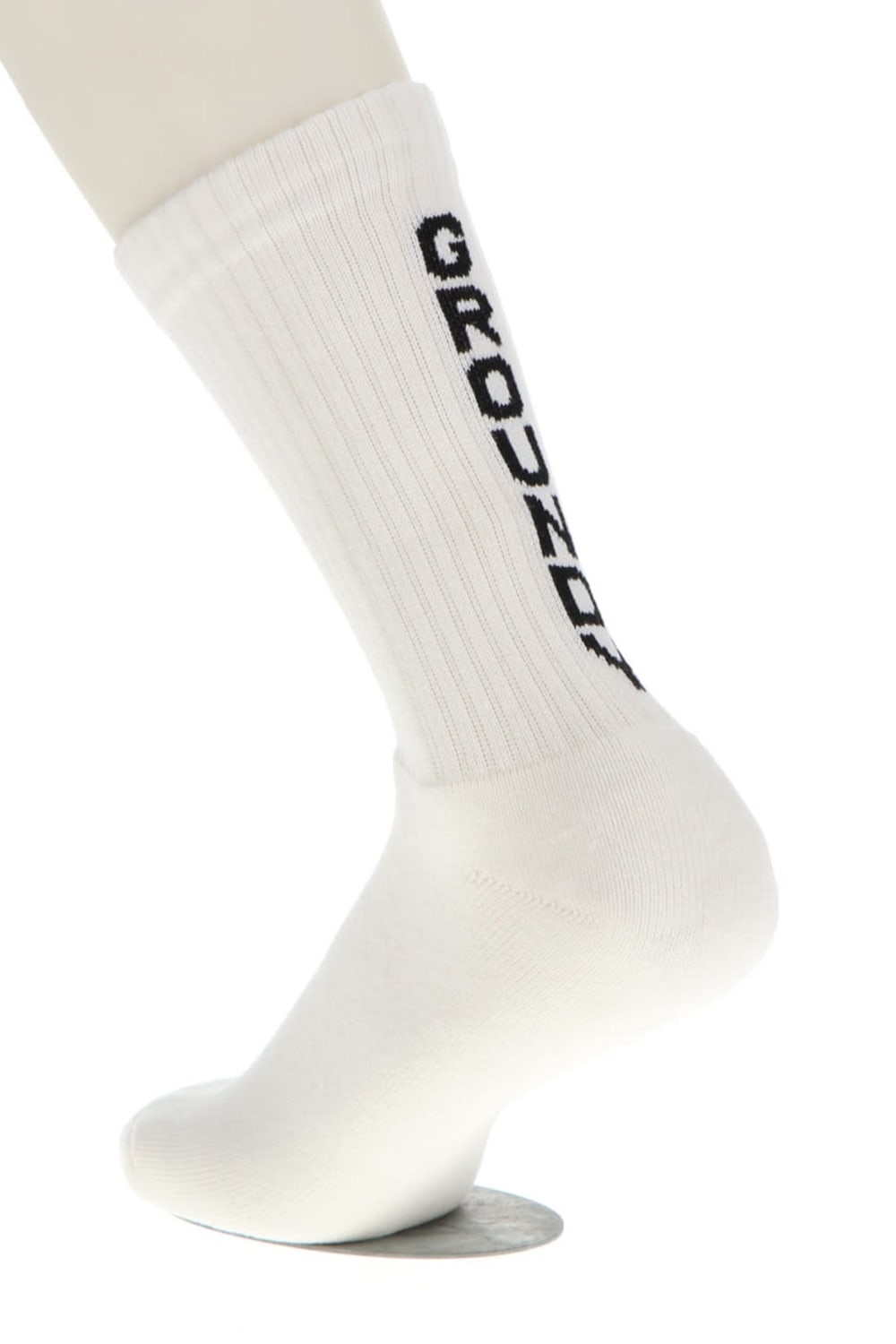 2pac GY logo socks White / Black・Black / Red