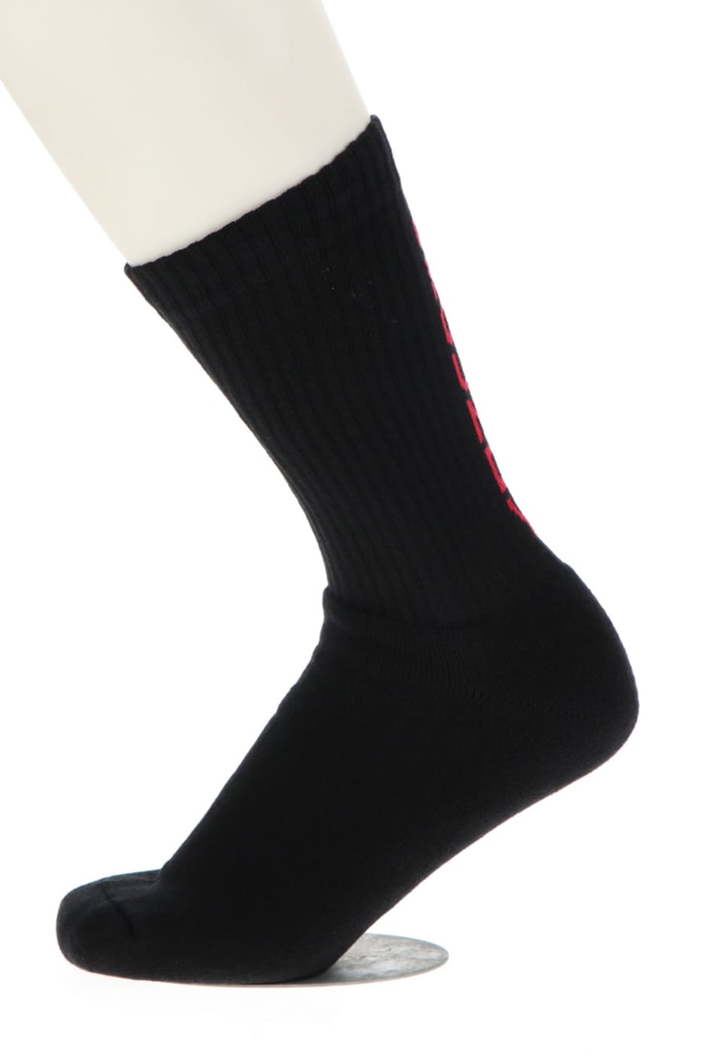 2pac GY logo socks White / Black・Black / Red