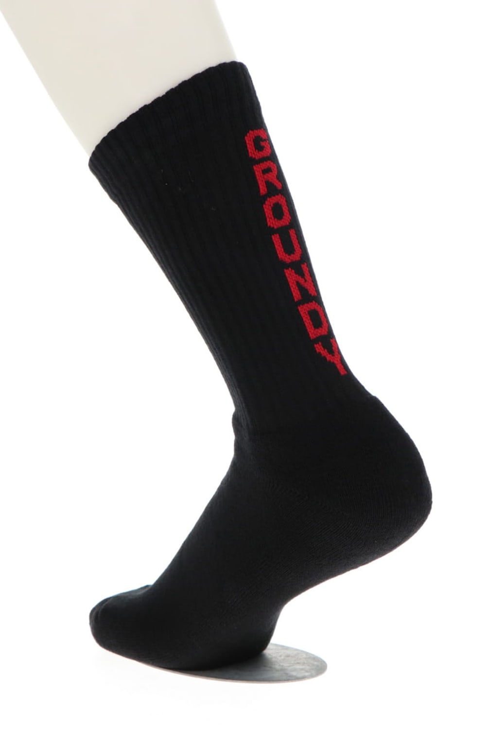 2pac GY logo socks White / Black・Black / Red