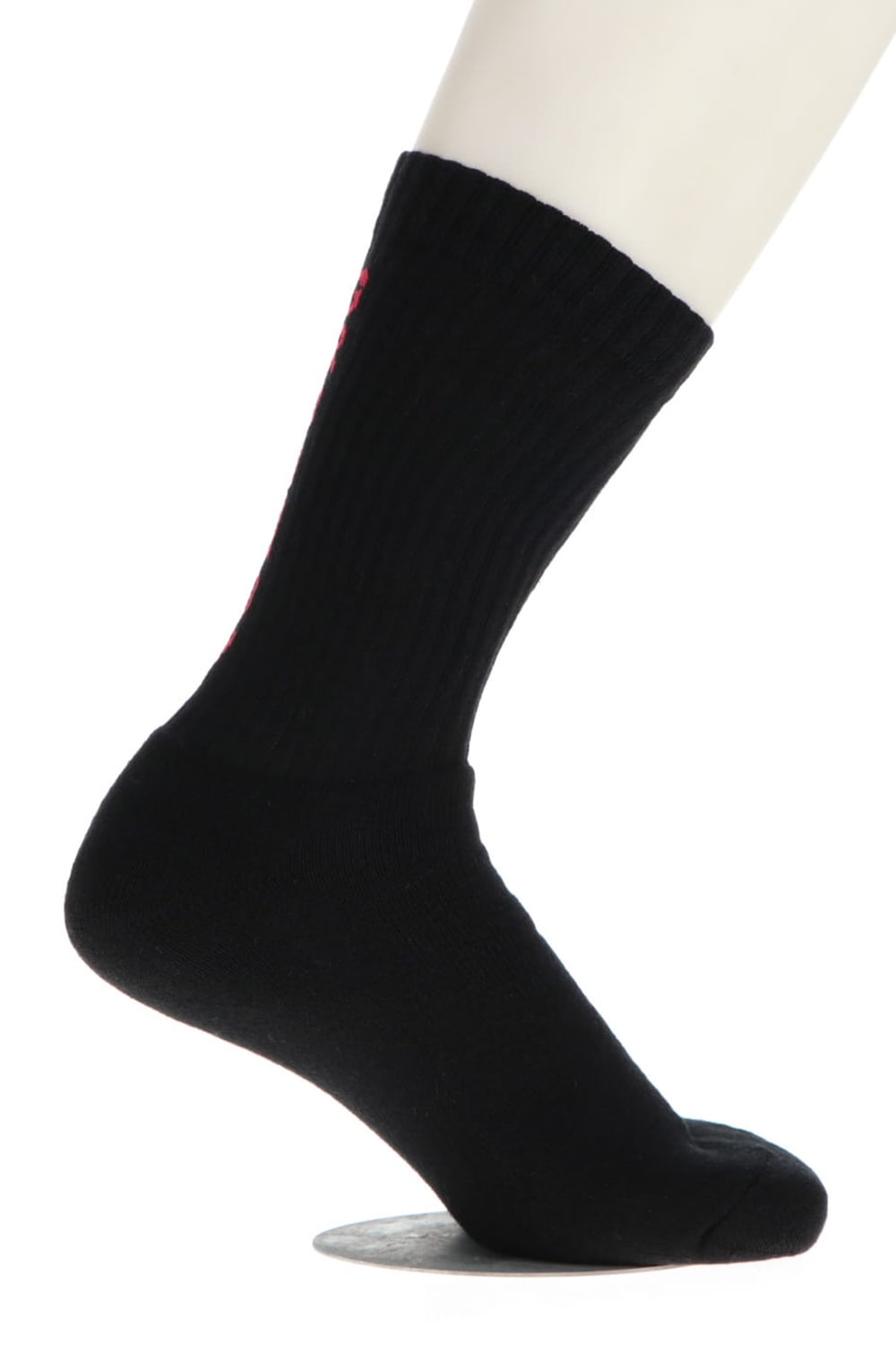 2pac GY logo socks White / Black・Black / Red