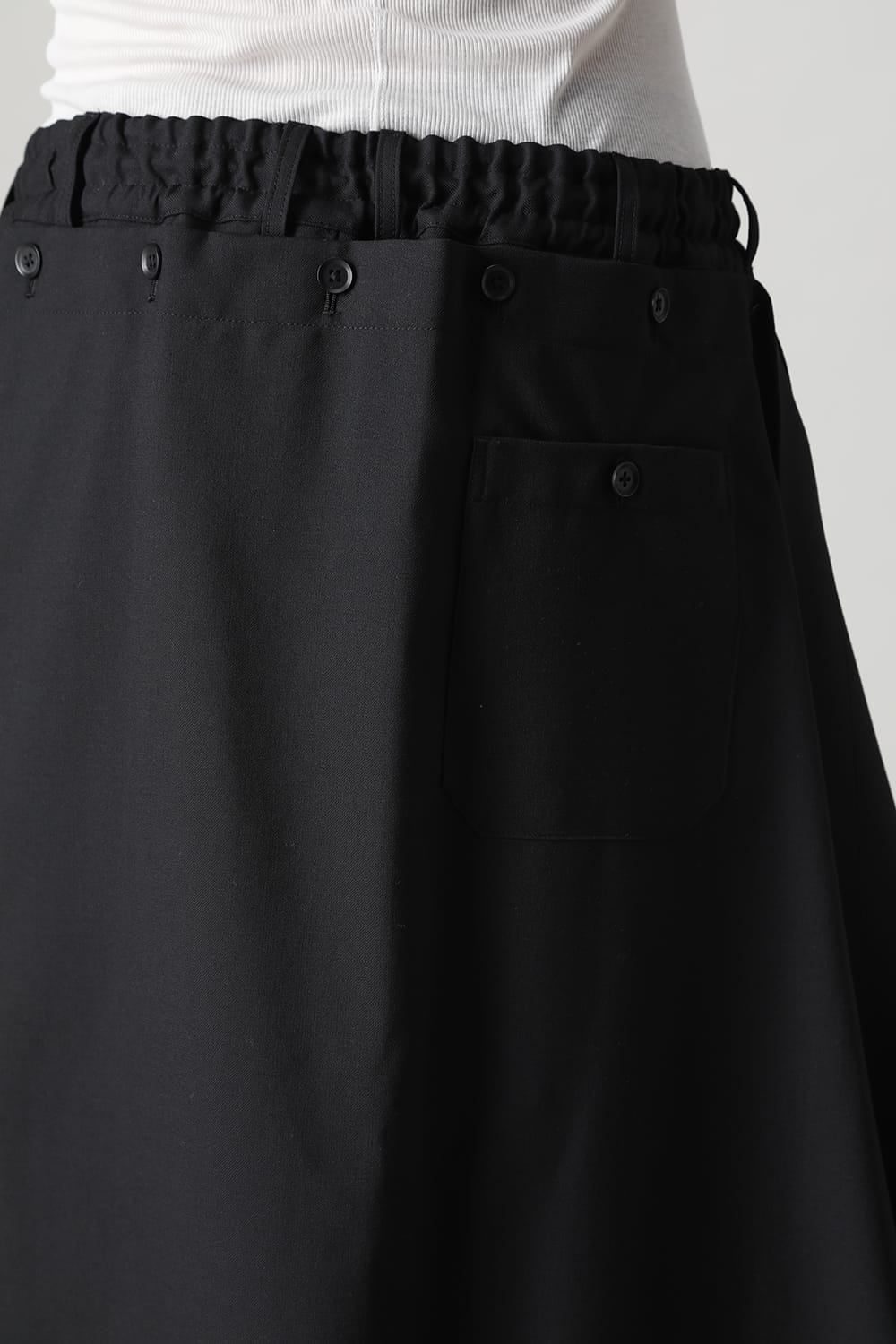 Detachable skirt pants