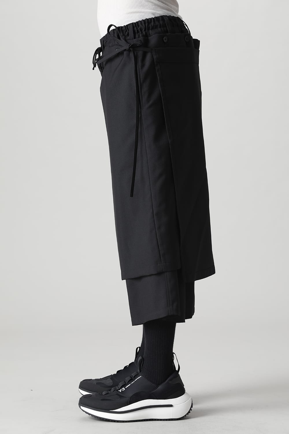 Detachable skirt pants