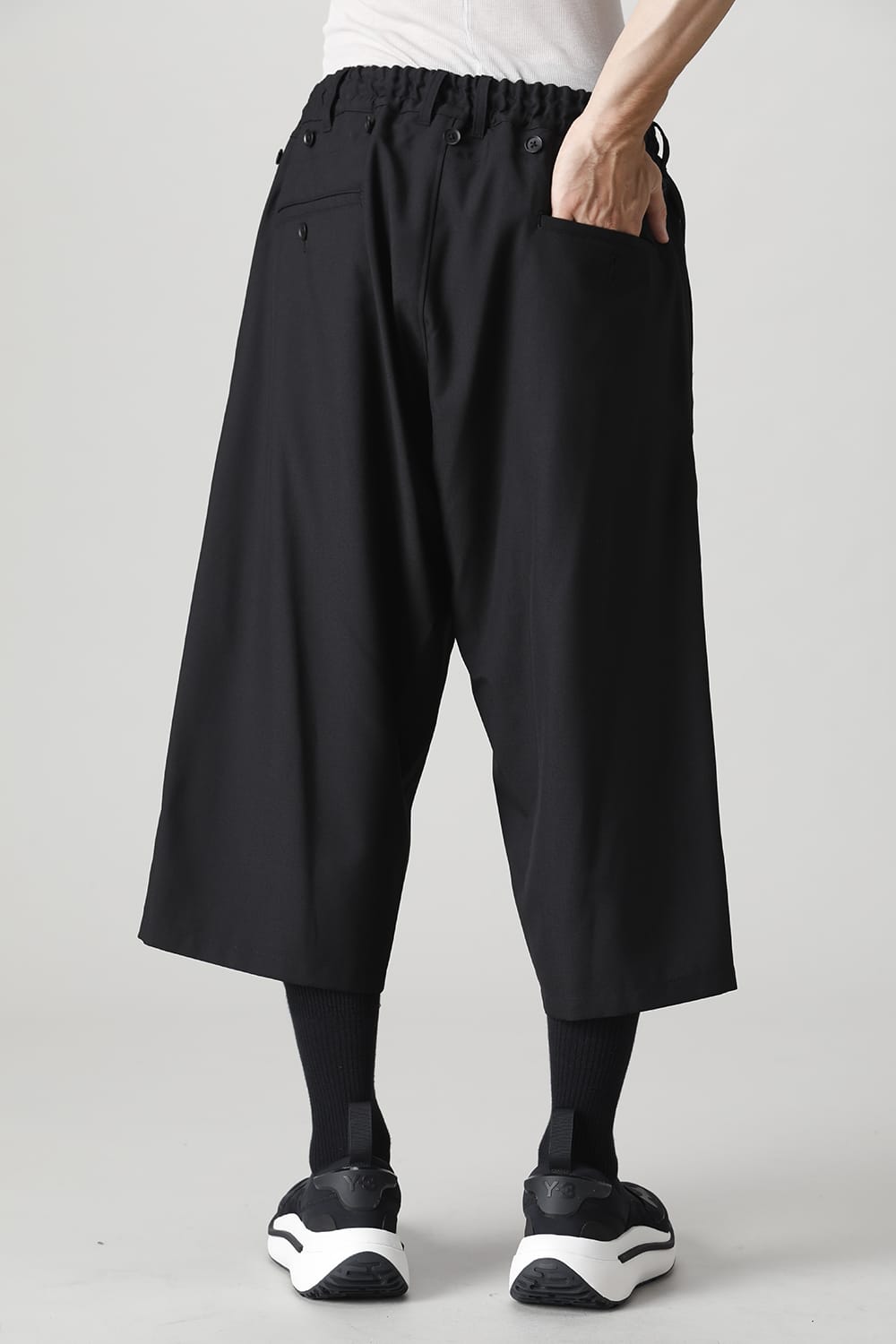 Detachable skirt pants