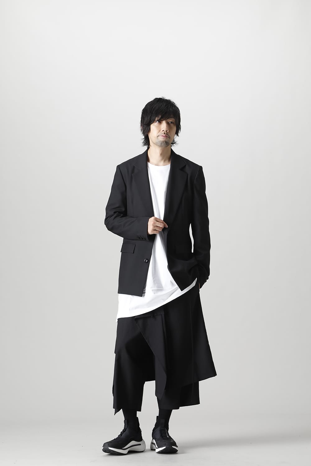 Detachable skirt pants