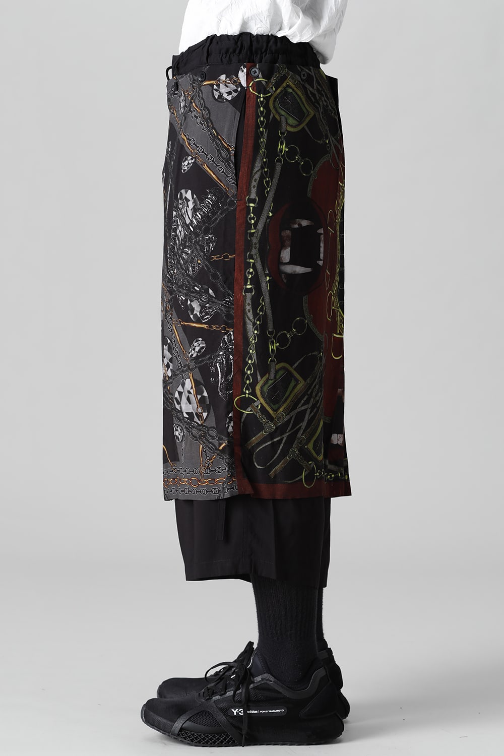 Detachable skirt pants