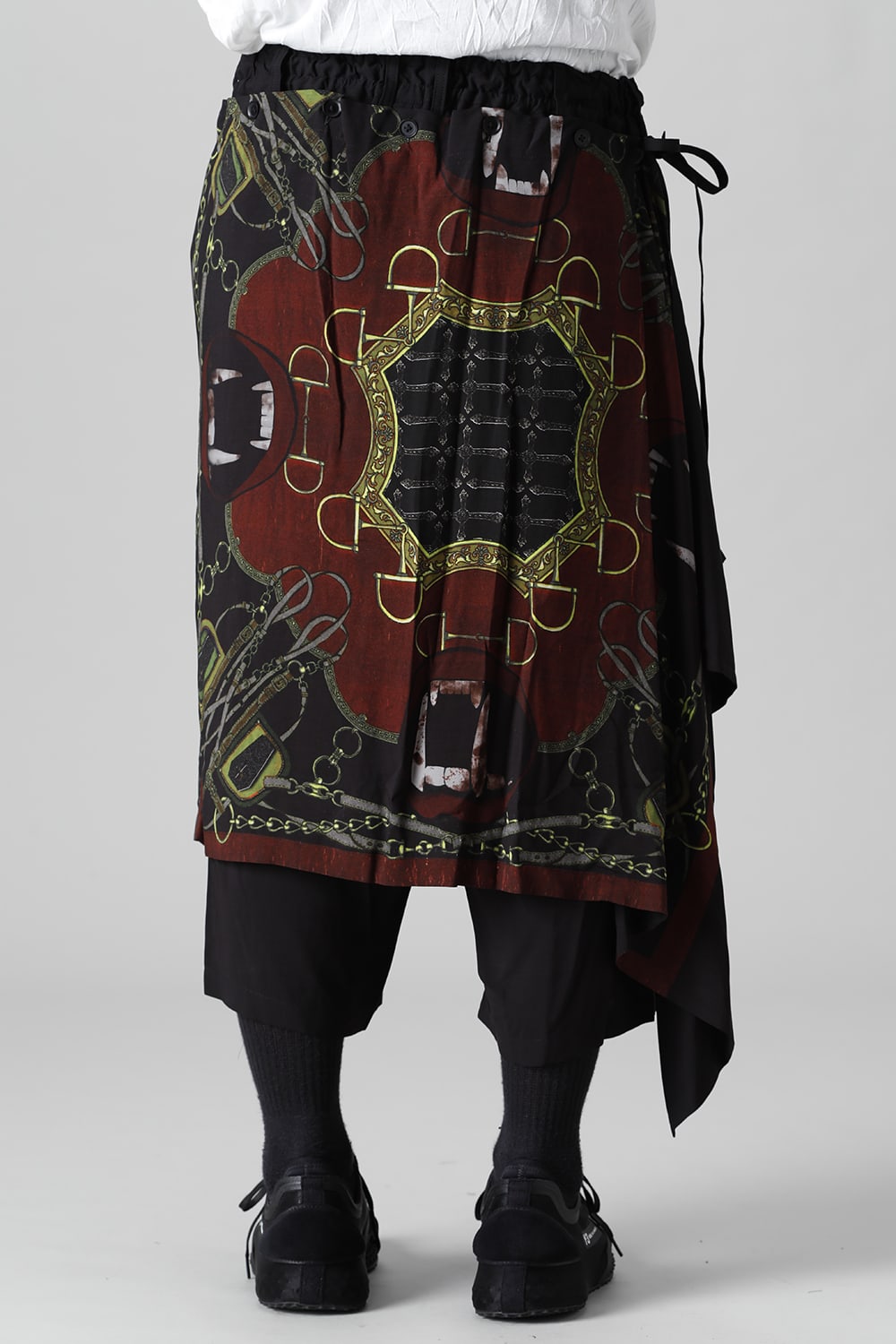 Detachable skirt pants