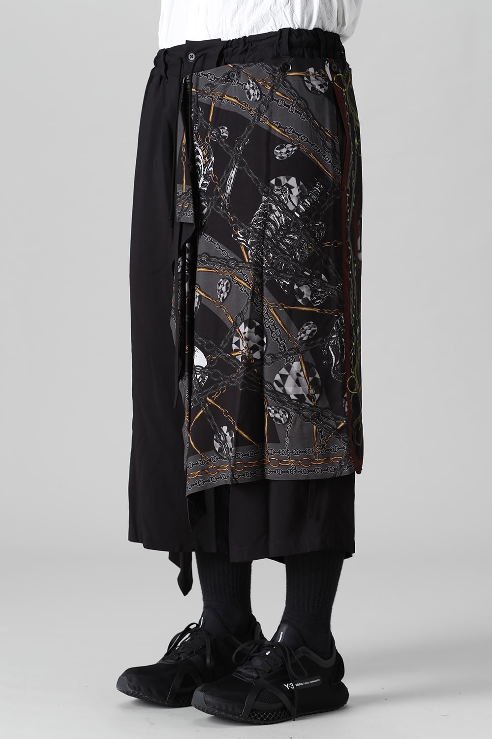 Detachable skirt pants