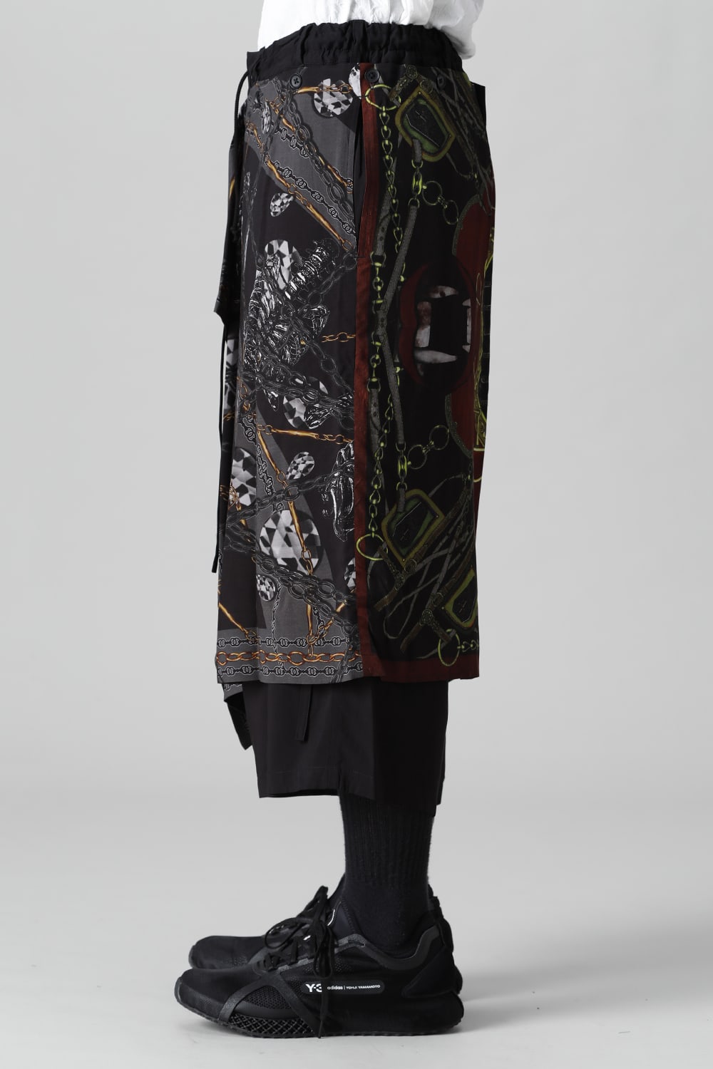 Detachable skirt pants