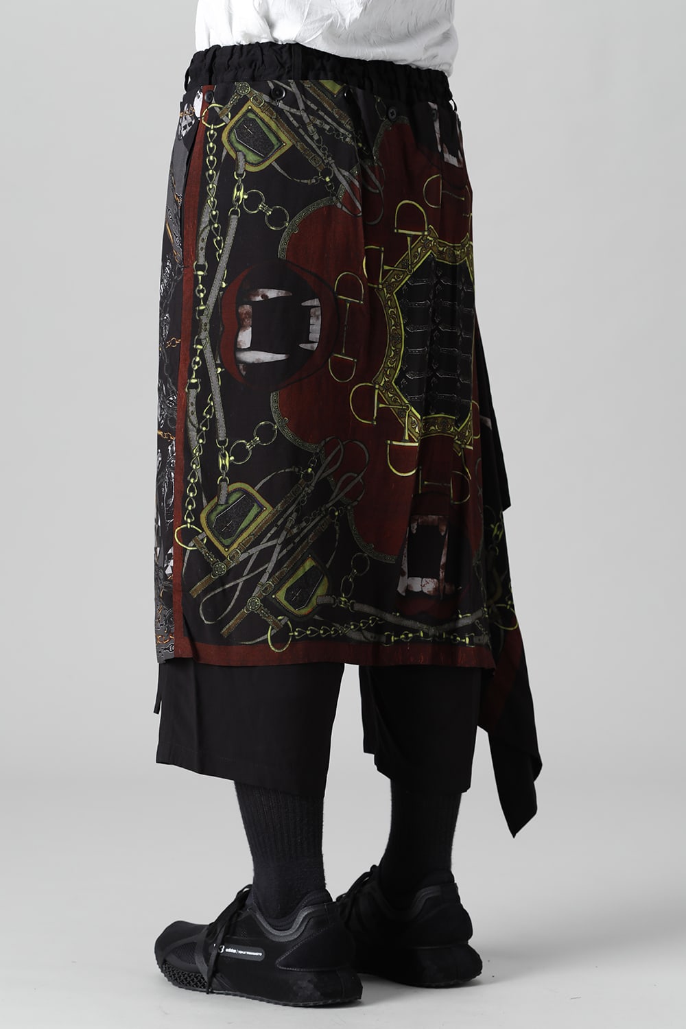 Detachable skirt pants