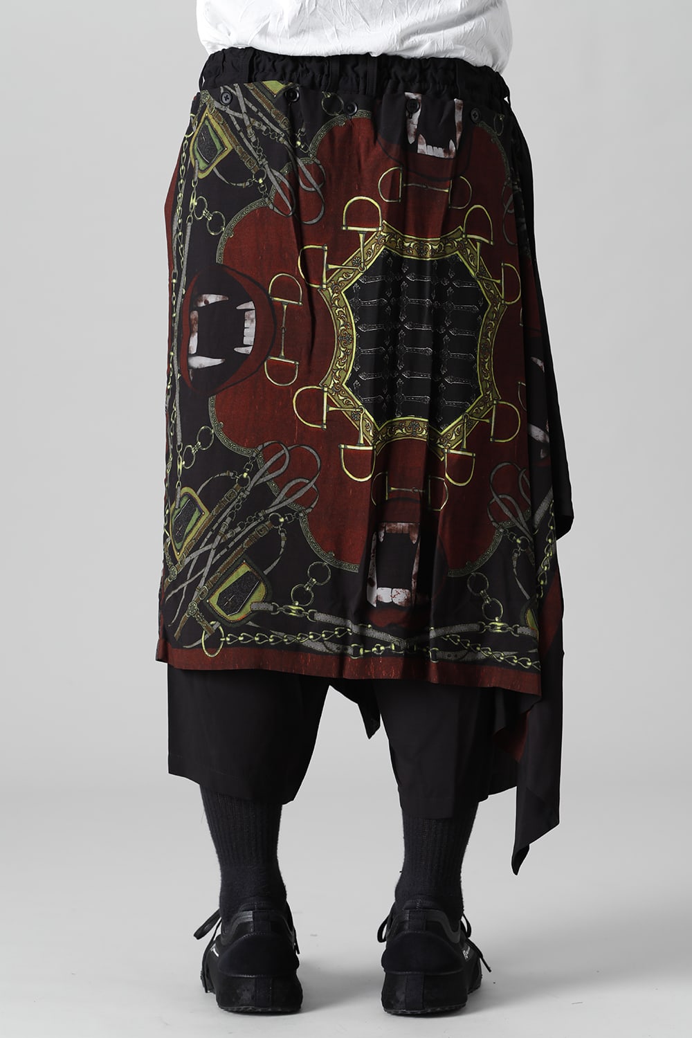 Detachable skirt pants