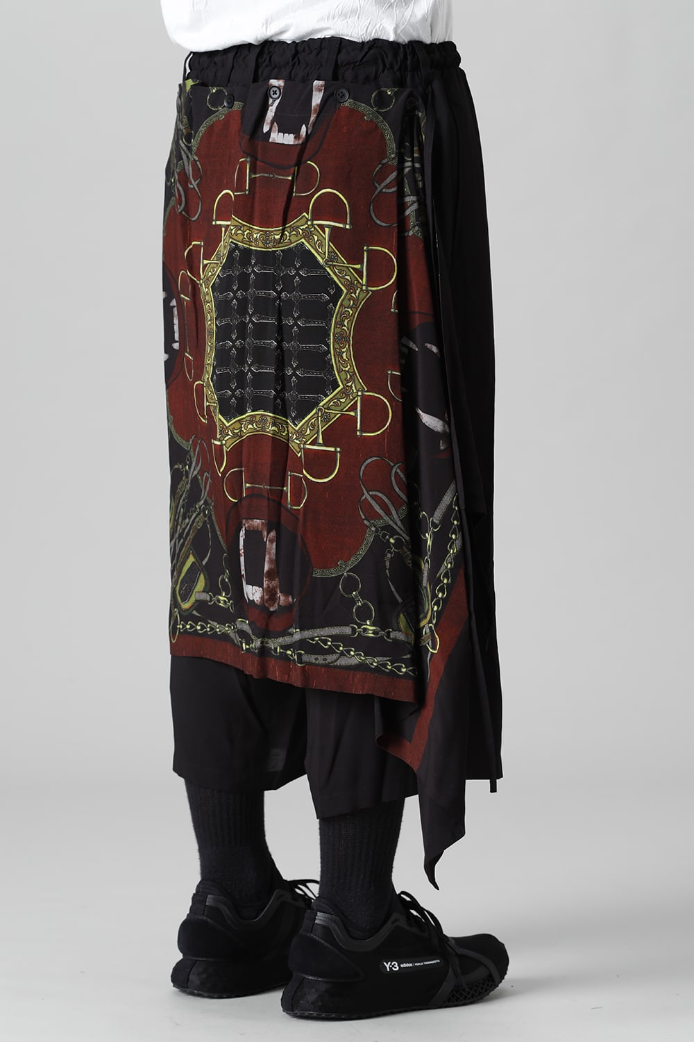 Detachable skirt pants