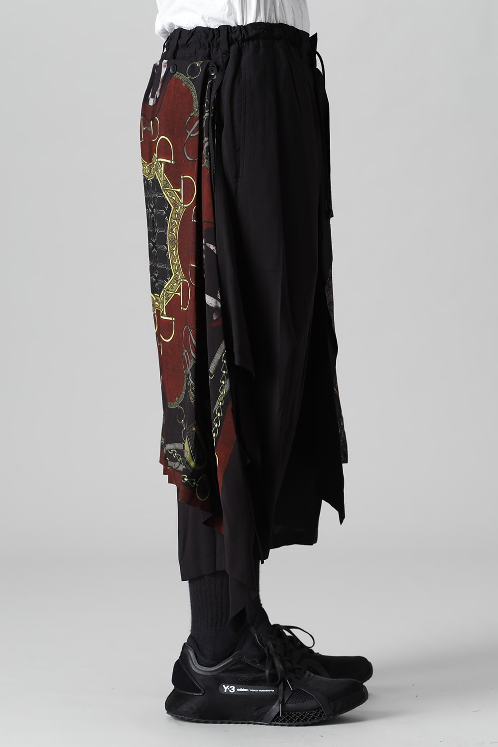 Detachable skirt pants