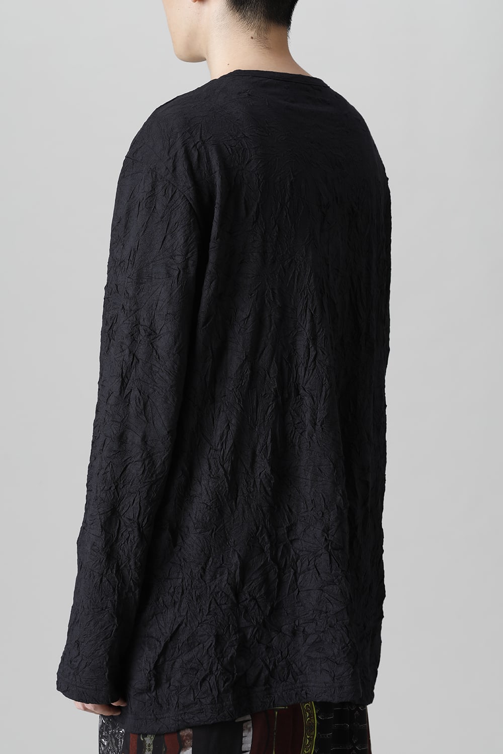 Collar deformed long sleeves Black