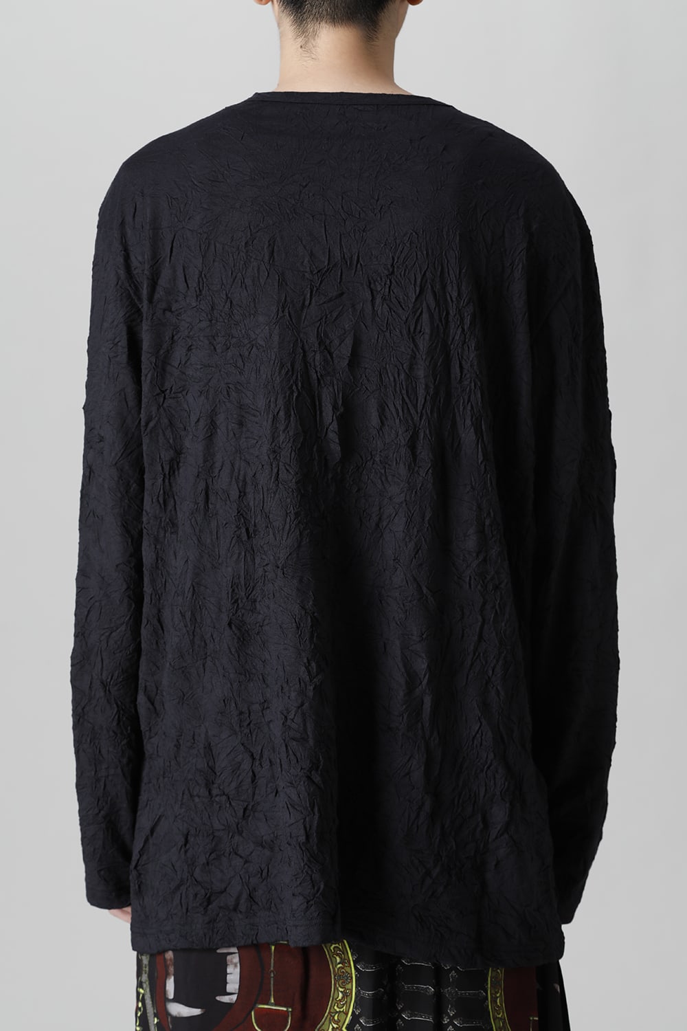 Collar deformed long sleeves Black