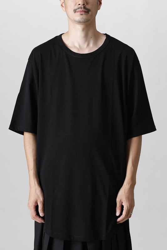 Jumbo round short sleeve Black