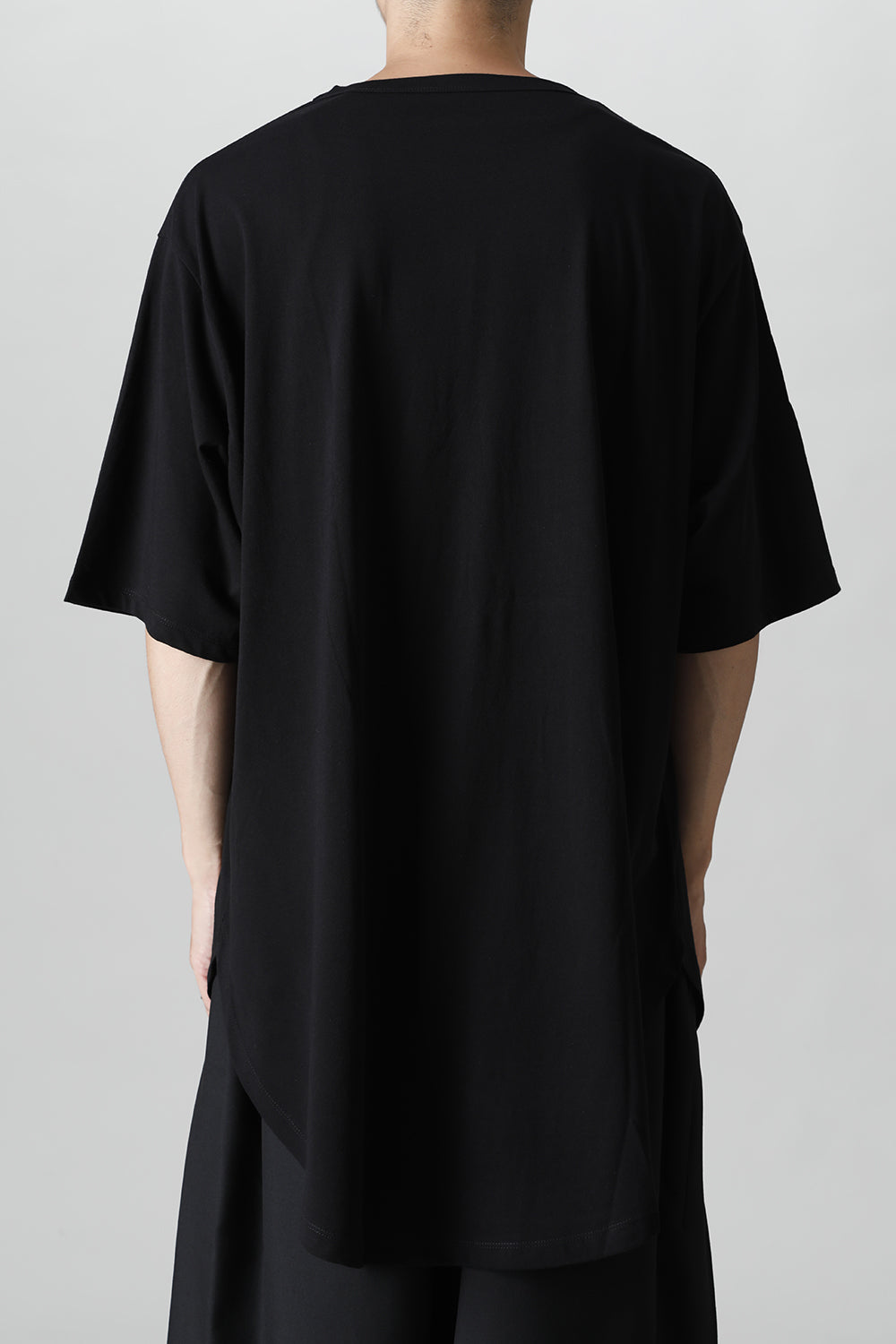 Jumbo round short sleeve Black