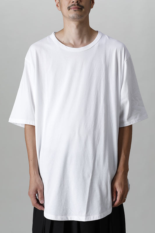 Jumbo round short sleeve White