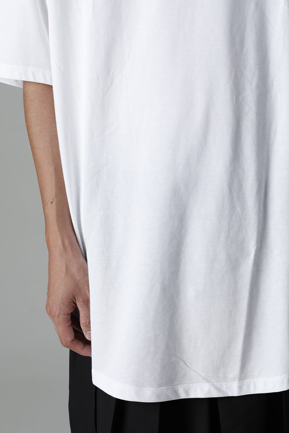 Jumbo round short sleeve White