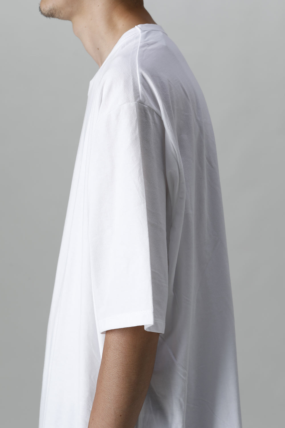 Jumbo round short sleeve White