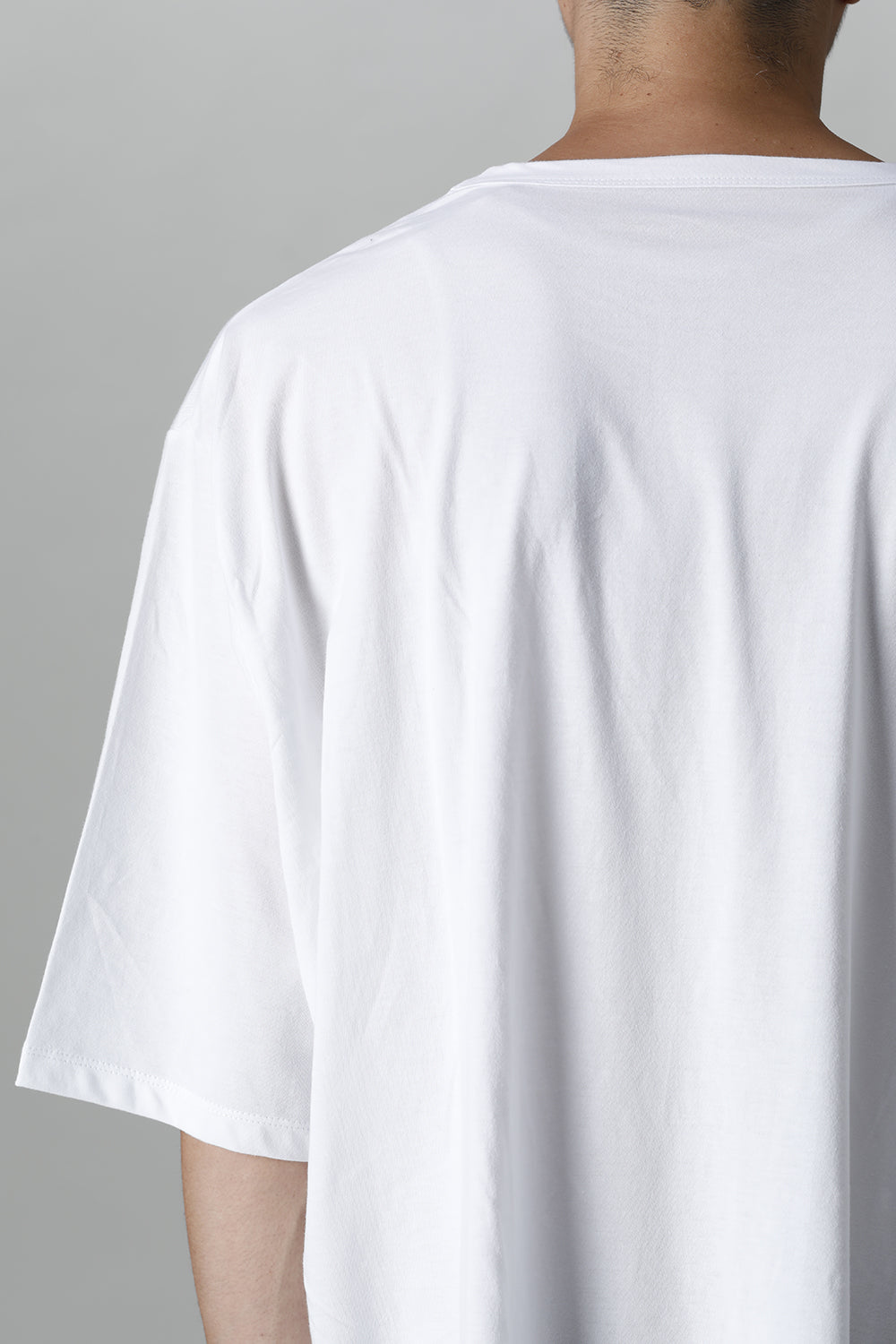 Jumbo round short sleeve White