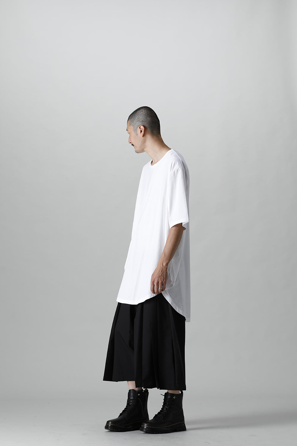 Jumbo round short sleeve White