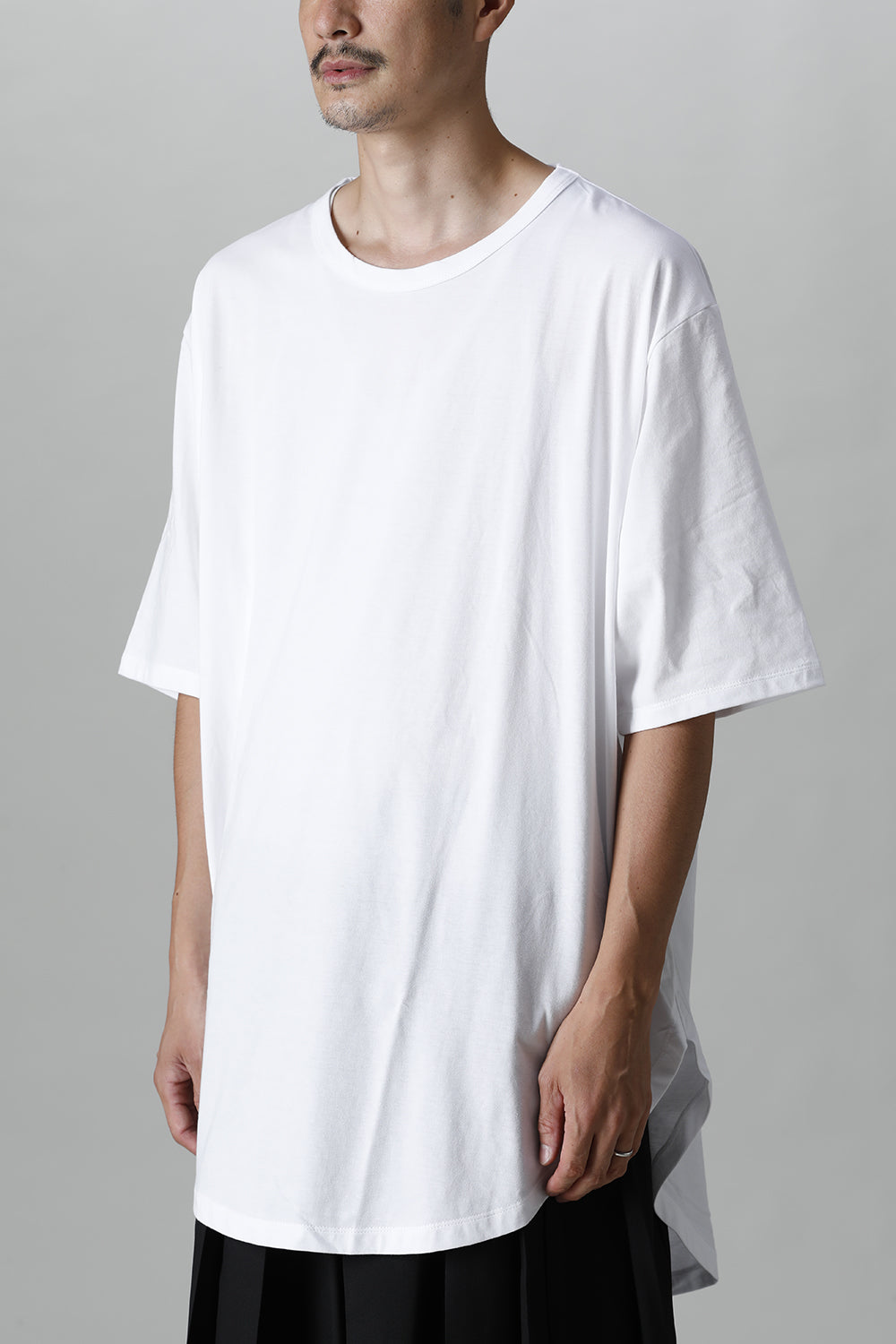 Jumbo round short sleeve White