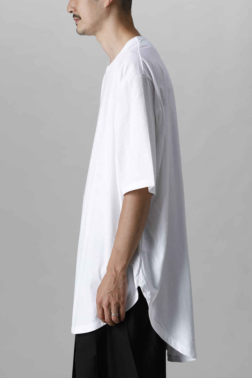 Jumbo round short sleeve White