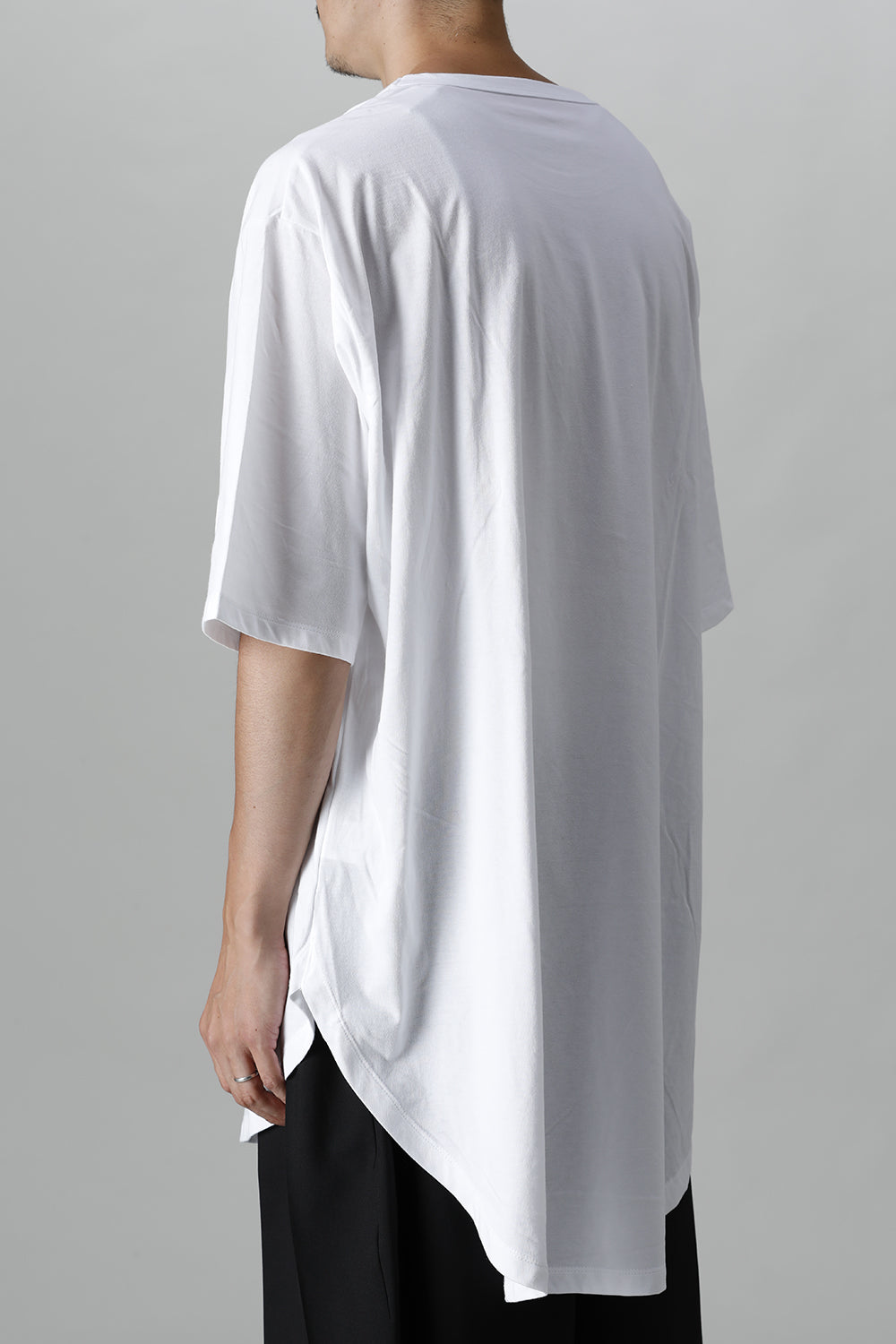 Jumbo round short sleeve White