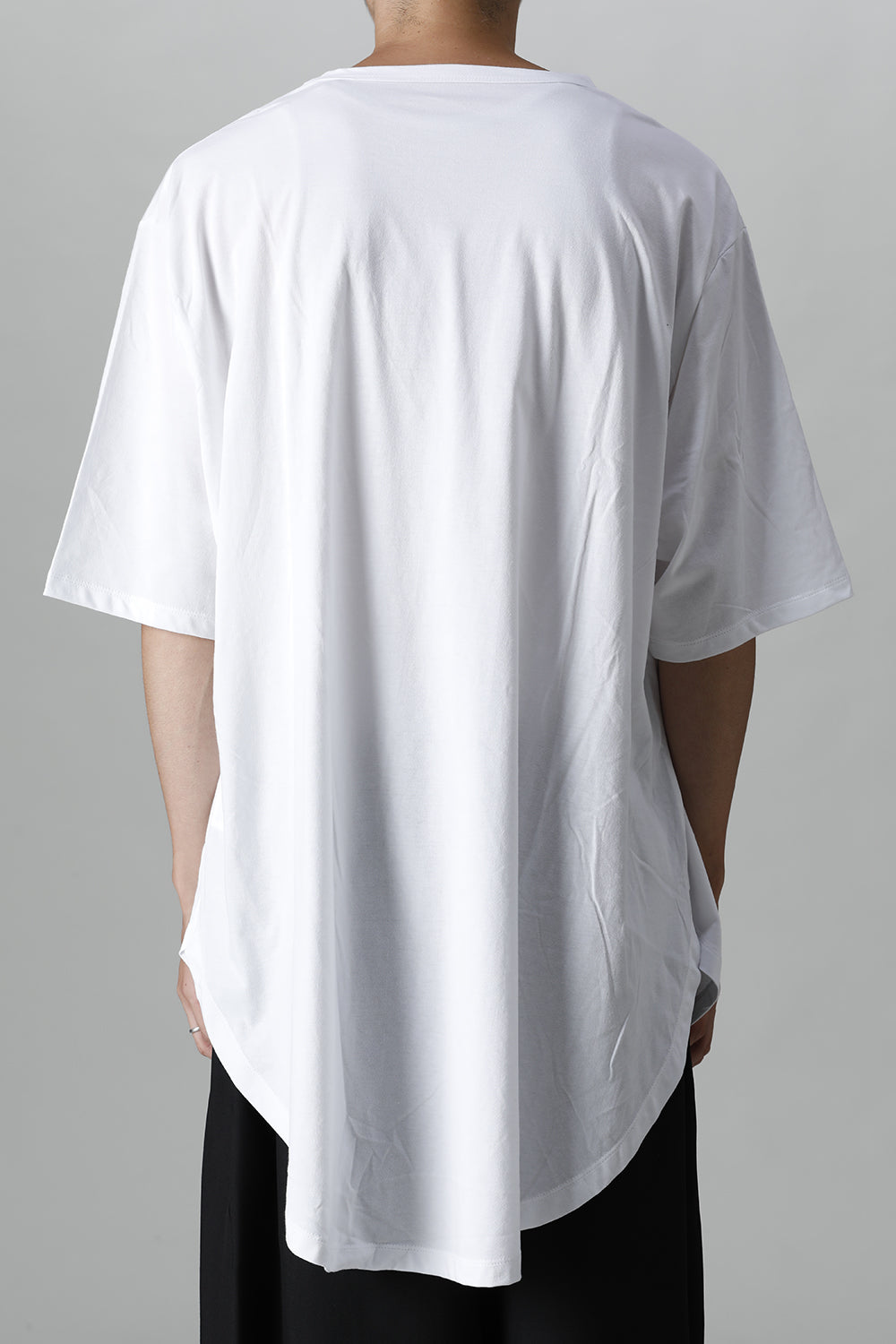 Jumbo round short sleeve White