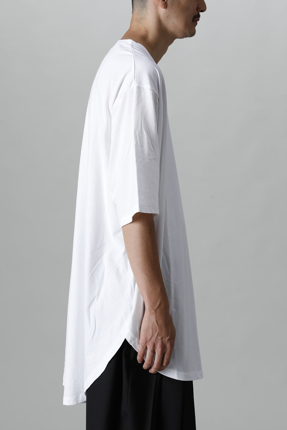 Jumbo round short sleeve White