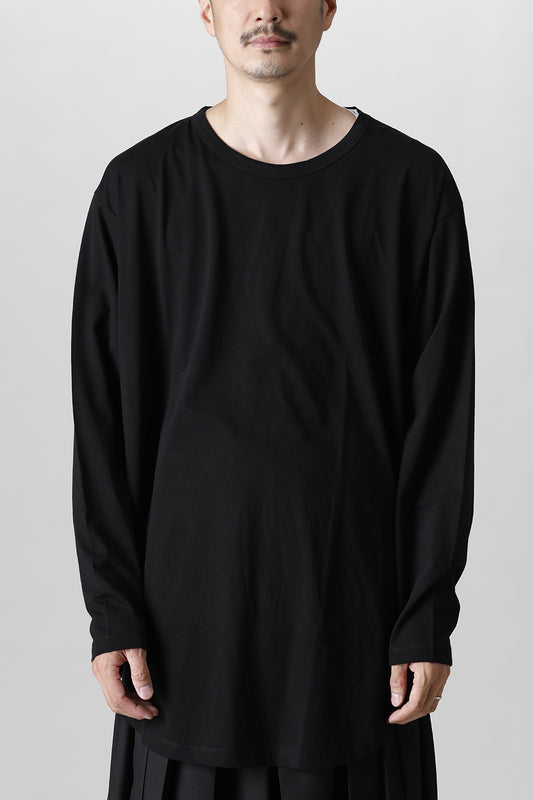 Jumbo round long sleeve Black