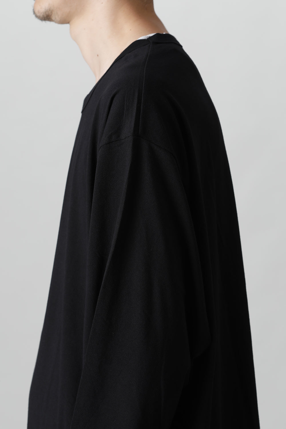 Jumbo round long sleeve Black