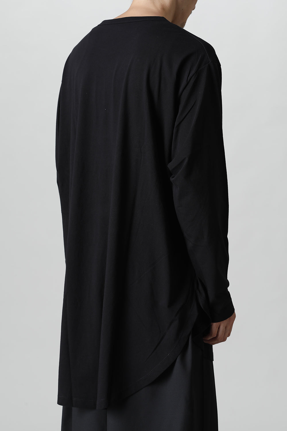 Jumbo round long sleeve Black